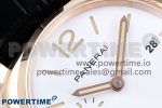 PAM1336 Luminor Due 42mm VSF Best Edition White Dial on Leather Strap P900 Clone - Image 4