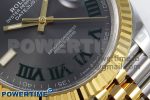 DateJust 41 126333 Clean 1:1 Best Edition 904L Steel Gray Dial Green Roman Marker on SS/YG Oyster Bracelet VR3235 - Image 5