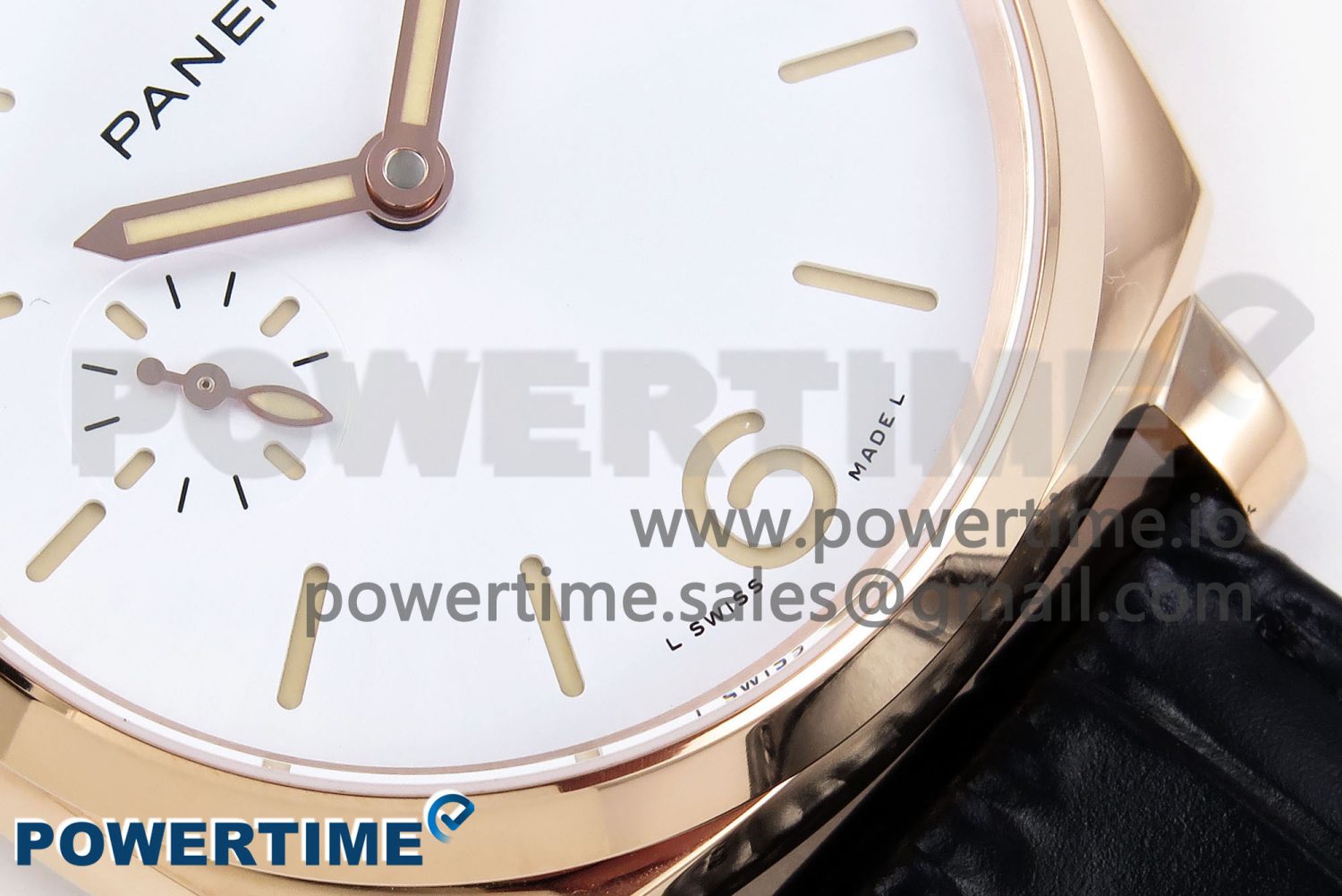 PAM1336 Luminor Due 42mm VSF Best Edition White Dial on Leather Strap P900 Clone - Image 5