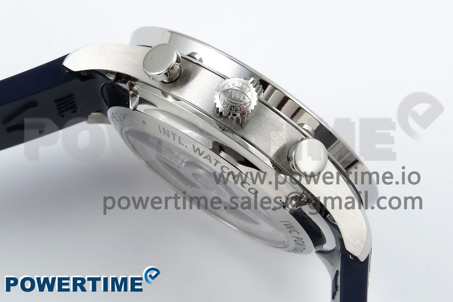 Portuguese Chrono IW3716 Z+F 1:1 Best Edition White Dial on Blue Rubber Strap A69355 - Image 6