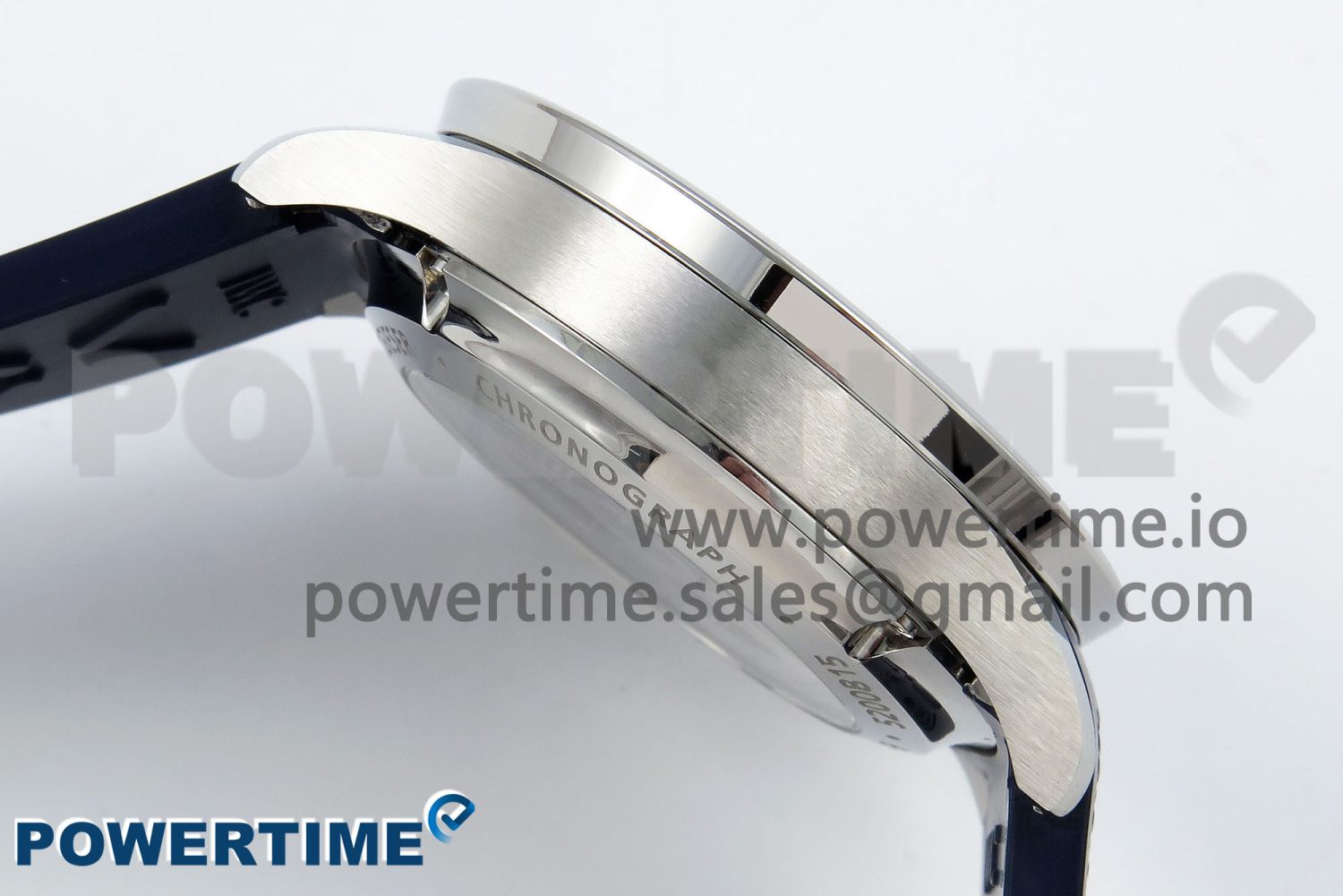 Portuguese Chrono IW3716 Z+F 1:1 Best Edition White/Blue Dial on Blue Rubber Strap A69355 - Image 7