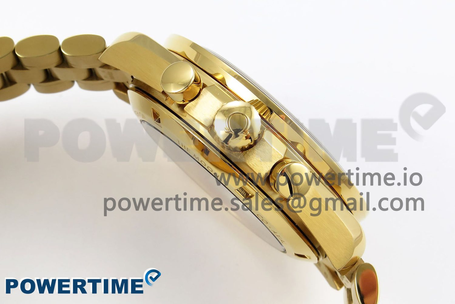 Speedmaster YG RMF Best Edition YG/Black Dial on YG Bracelet Lemania HW - Image 6