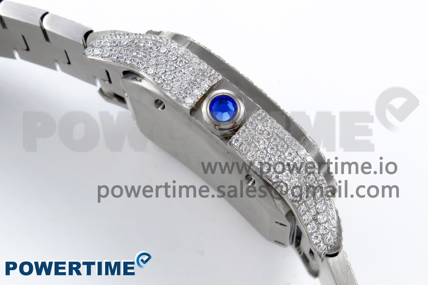 Santos De 40mm TWF 1:1 Best Edition SS Rainbow Dial 904L SS Case and Bracelet A2824 - Image 6