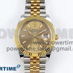 DateJust 41 126333 Clean 1:1 Best Edition 904L Steel YG Stick Dial on SS/YG Jubilee Bracelet VR3235
