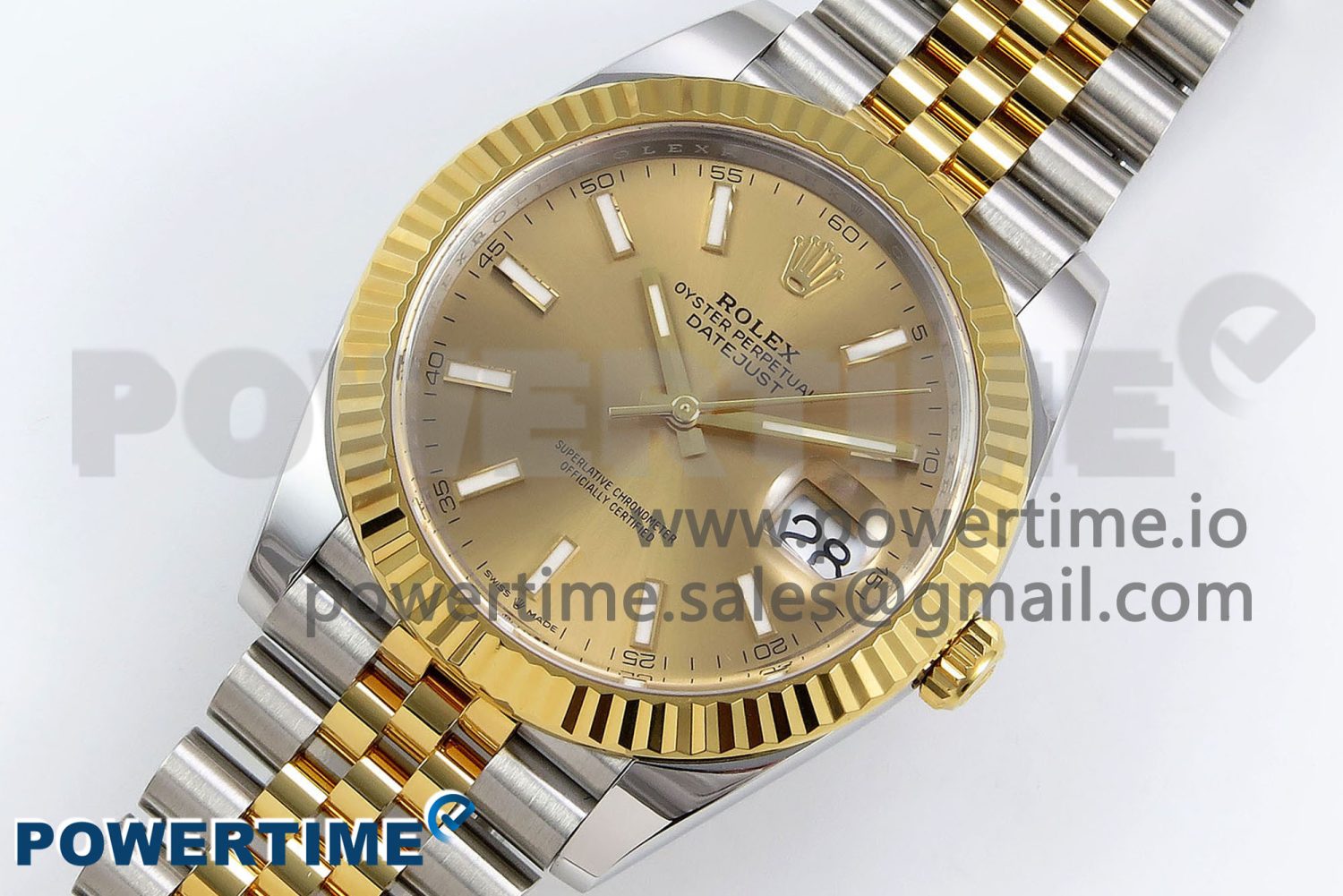 DateJust 41 126333 Clean 1:1 Best Edition 904L Steel YG Stick Dial on SS/YG Jubilee Bracelet VR3235 - Image 2