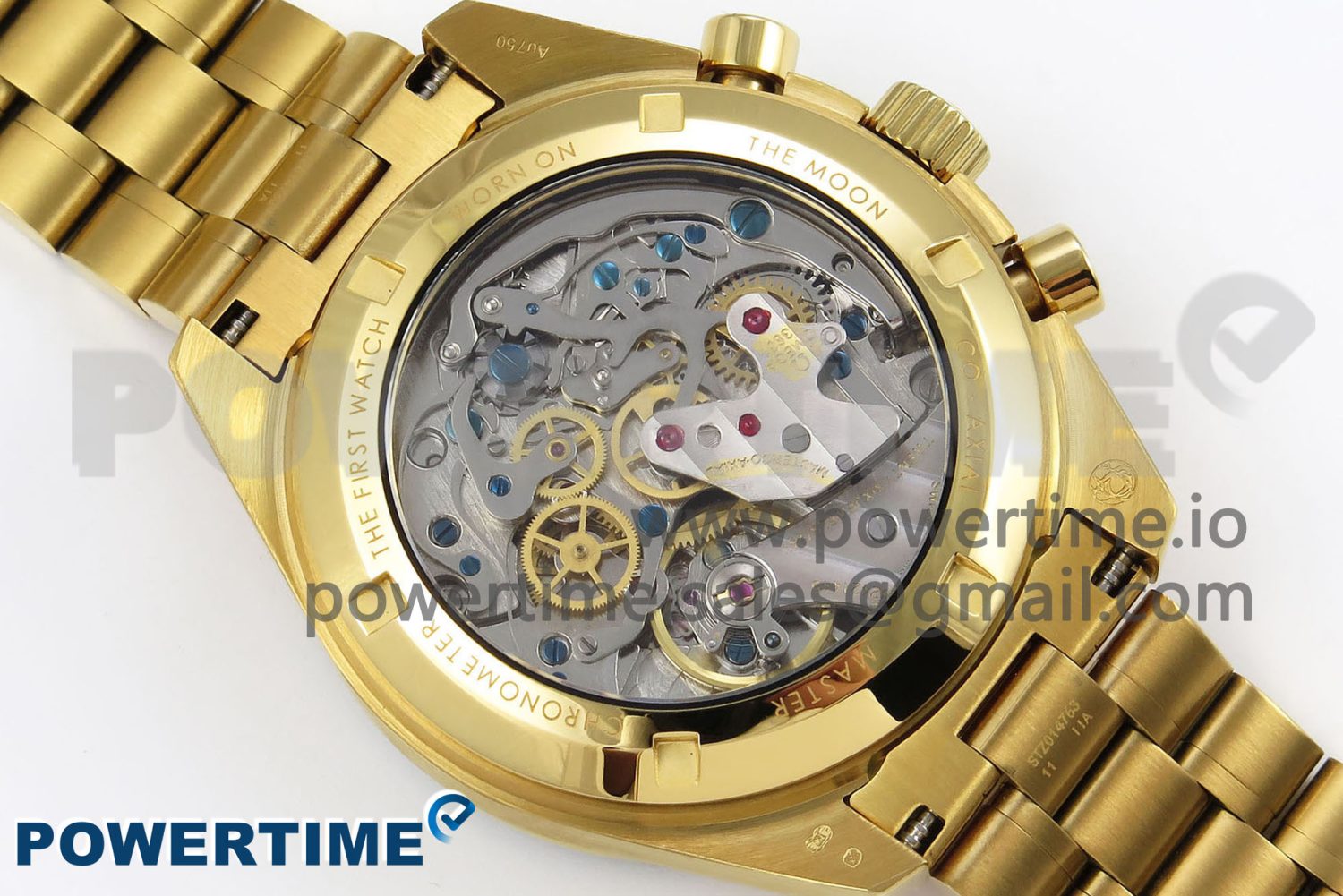 Speedmaster YG RMF Best Edition YG/Black Dial on YG Bracelet Lemania HW - Image 8