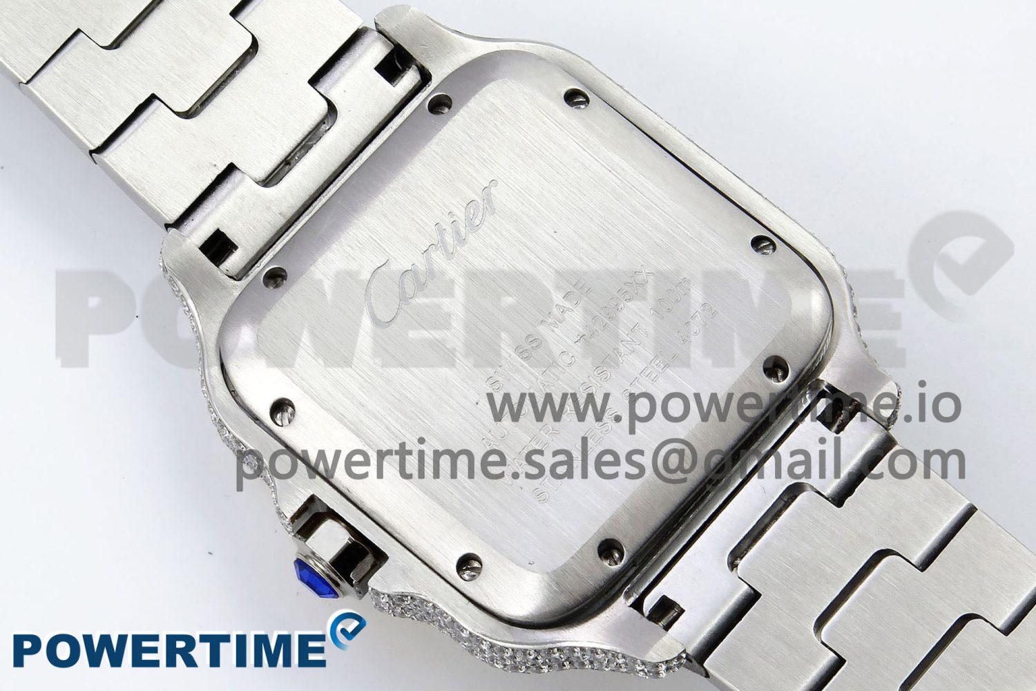 Santos De 40mm TWF 1:1 Best Edition White Dial 904L SS Case and Bracelet A2824 - Image 8