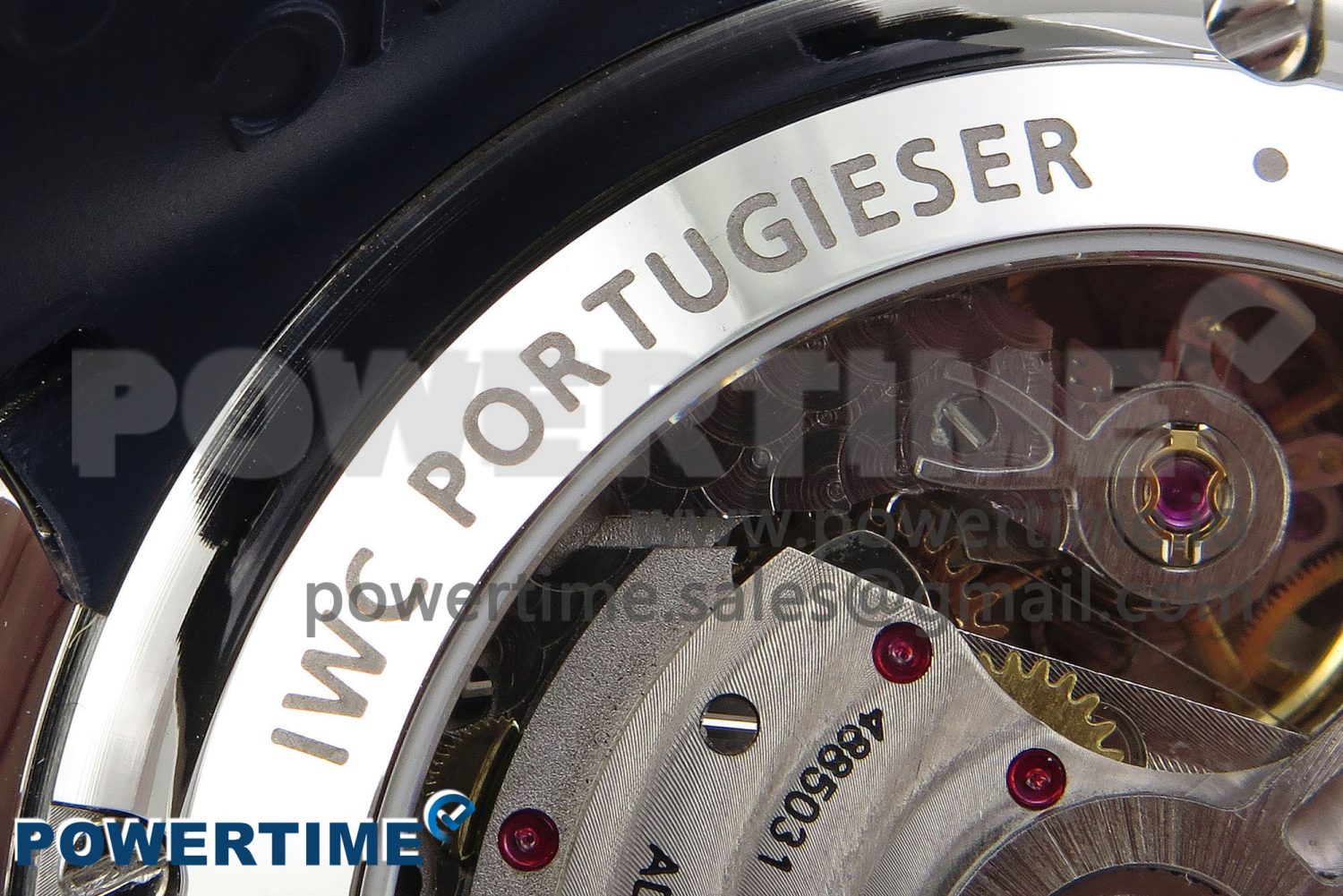 Portuguese Chrono IW3716 Z+F 1:1 Best Edition White/Blue Dial on Blue Rubber Strap A69355 - Image 11