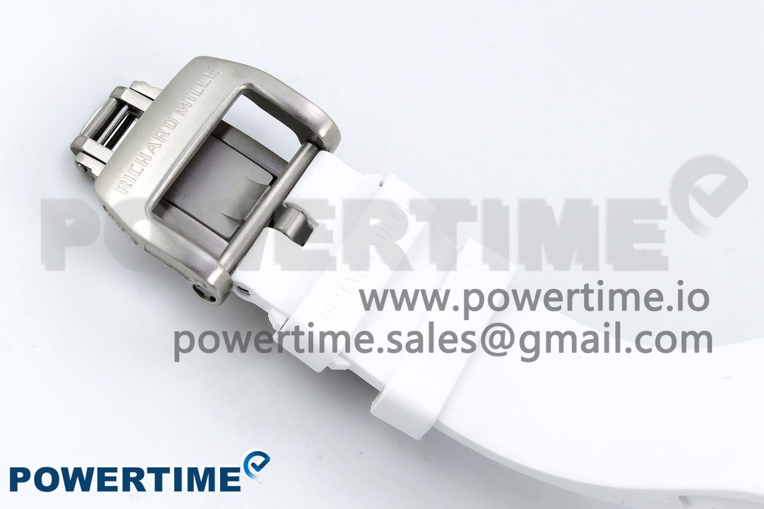 RM57 Green Transparent Tourbillon RMF Best Edition Gold Dragon Eagle Dial on White Rubber Strap - Image 13