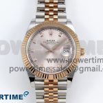 DateJust 41 126331 Clean 1:1 Best Edition 904L Steel RG Diamonds Dial on SS/RG Jubilee Bracelet VR3235