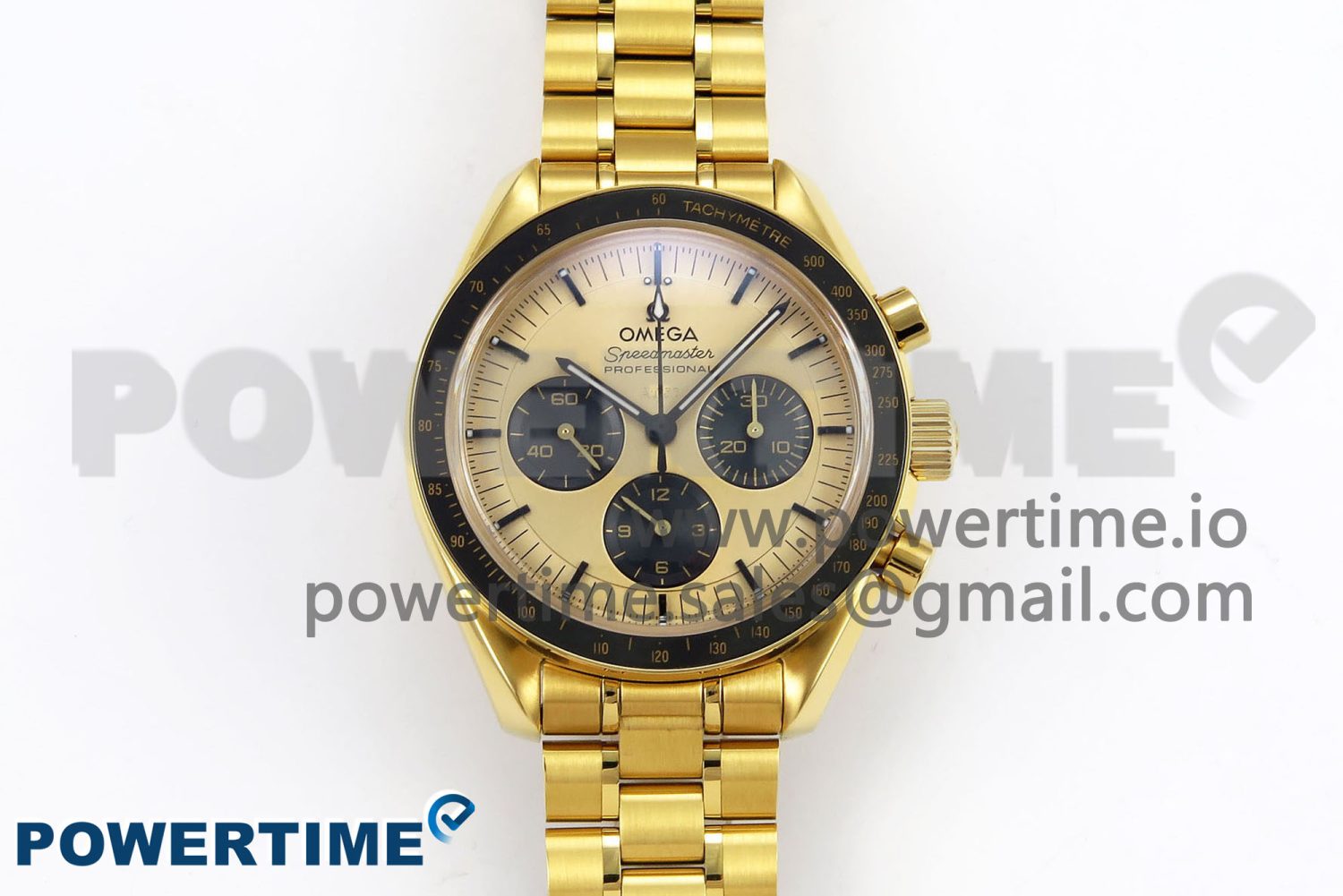 Speedmaster YG RMF Best Edition YG/Black Dial on YG Bracelet Lemania HW - Image 1