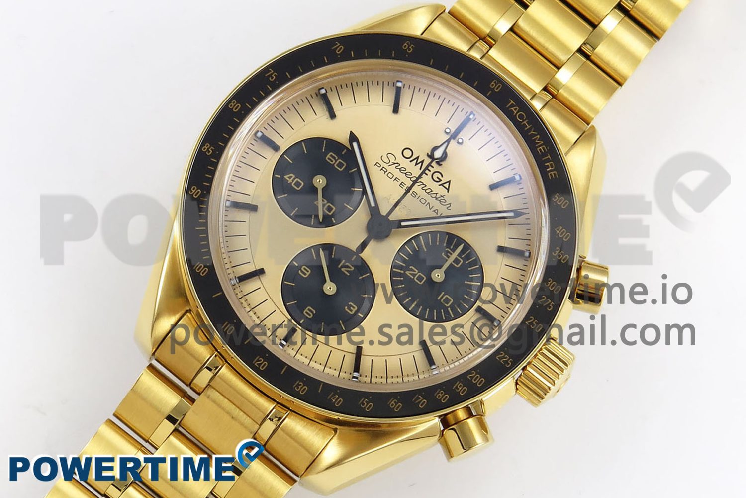 Speedmaster YG RMF Best Edition YG/Black Dial on YG Bracelet Lemania HW - Image 2