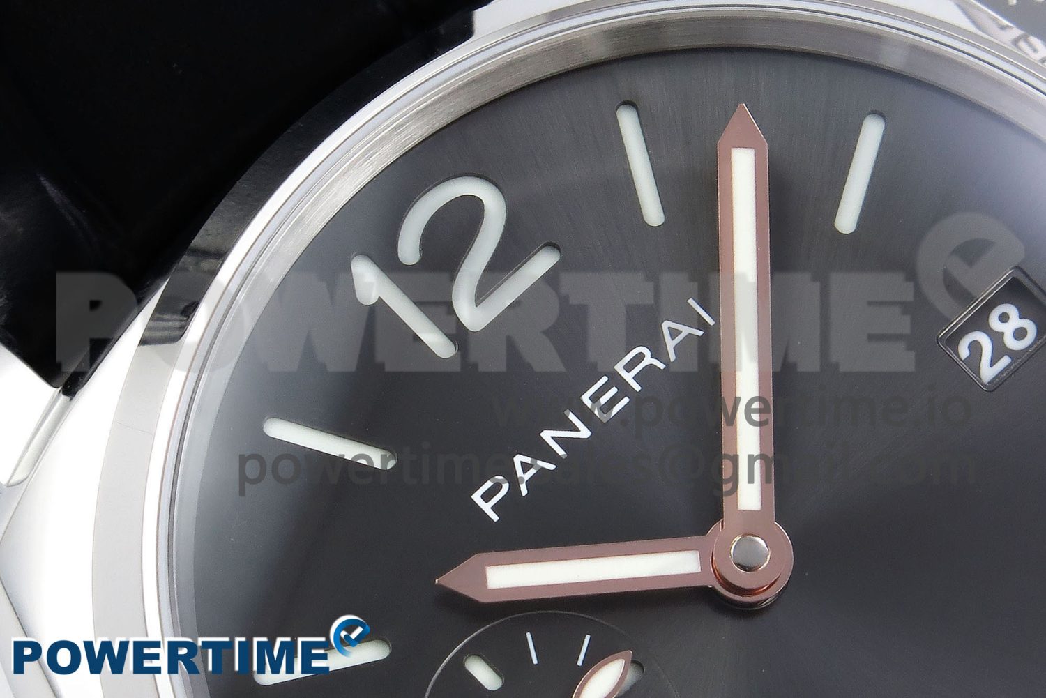 PAM1250 Luminor Due 42mm VSF Best Edition Grey Dial on Leather Strap P900 Clone - Image 4
