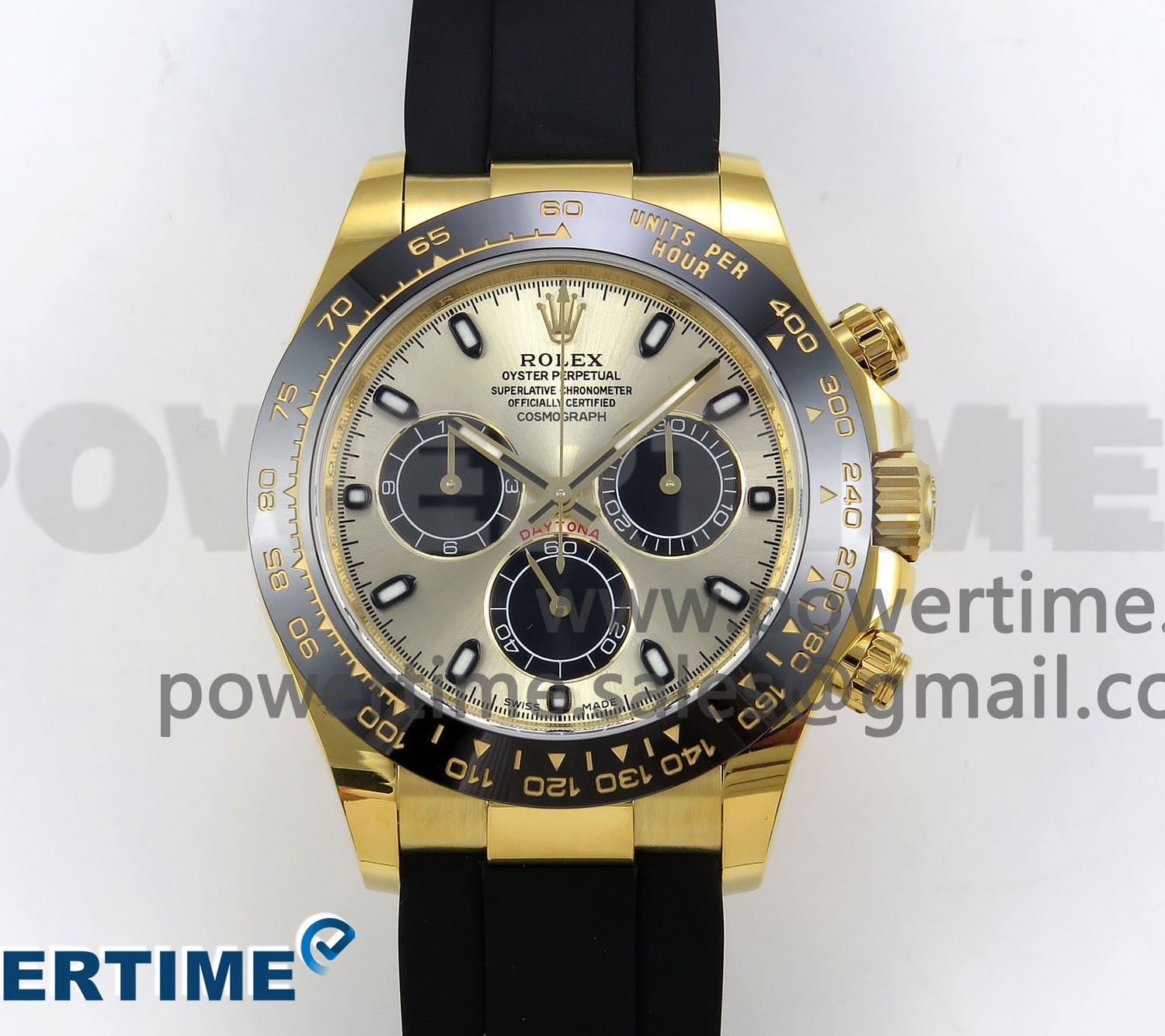 Daytona 116518 APS 1:1 Best Edition 904L SS Case YG Dial on Oysterflex Strap SH4130 (Gain Weight)