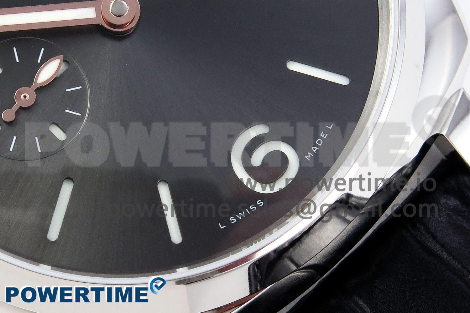 PAM1250 Luminor Due 42mm VSF Best Edition Grey Dial on Leather Strap P900 Clone - Image 5