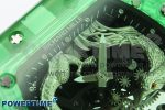 RM57 Green Transparent Tourbillon RMF Best Edition Silver Dragon Eagle Dial on White Rubber Strap - Image 4