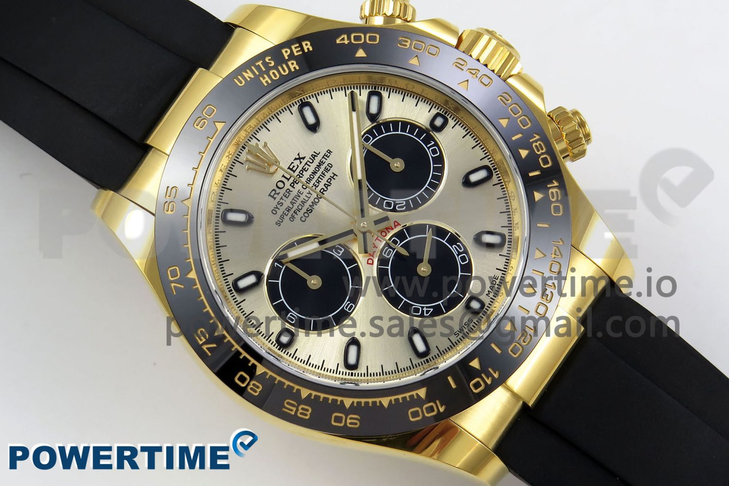 Daytona 116518 APS 1:1 Best Edition 904L SS Case YG Dial on Oysterflex Strap SH4130 (Gain Weight) - Image 3