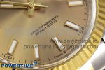 DateJust 41 126333 Clean 1:1 Best Edition 904L Steel YG Stick Dial on SS/YG Oyster Bracelet VR3235 - Image 5