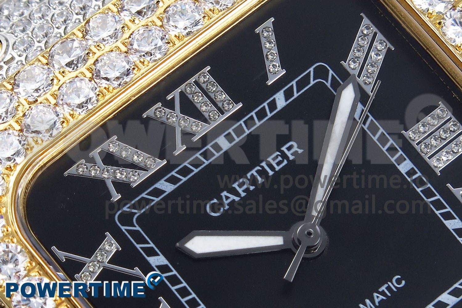 Santos De 40mm TWF 1:1 Best Edition Black Dial 904L SS/YG Case and Bracelet A2824 - Image 4