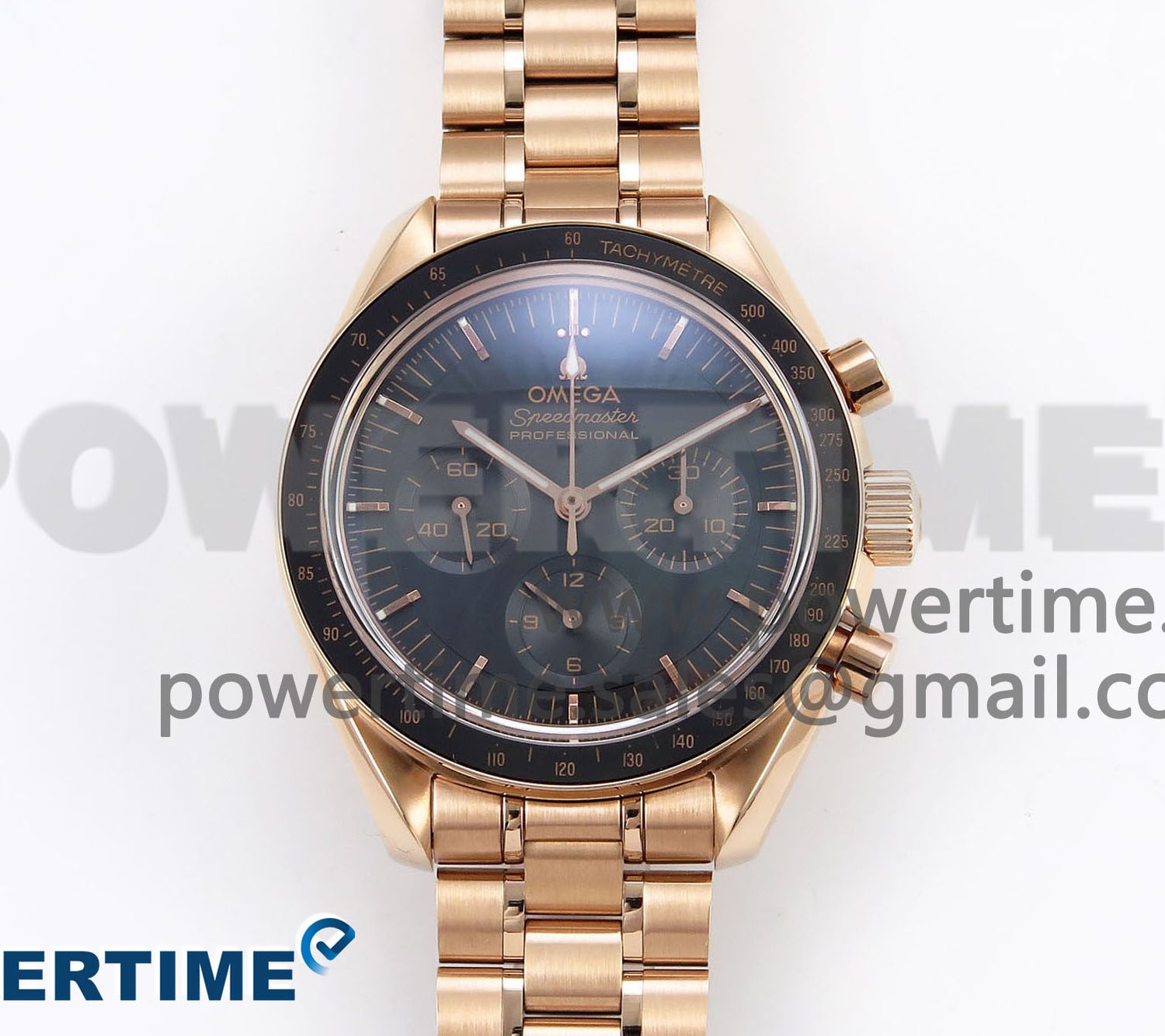Speedmaster RG RMF Best Edition Black Dial on RG Bracelet Lemania HW