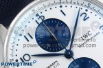 Portuguese Chrono IW3716 Z+F 1:1 Best Edition White/Blue Dial on Blue Rubber Strap A69355 - Image 4