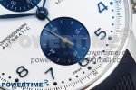 Portuguese Chrono IW3716 Z+F 1:1 Best Edition White/Blue Dial on Blue Rubber Strap A69355 - Image 5