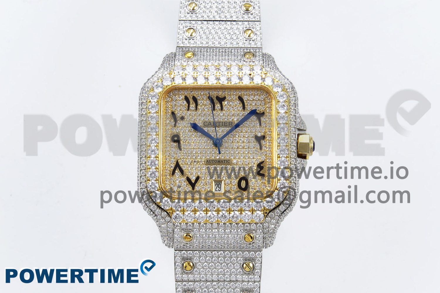 Santos De 40mm TWF 1:1 Best Edition YG Dial 904L SS/YG Case and Bracelet A2824 - Image 1