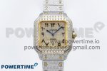 Santos De 40mm TWF 1:1 Best Edition YG Dial 904L SS/YG Case and Bracelet A2824
