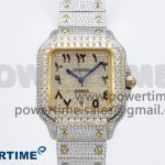 Santos De 40mm TWF 1:1 Best Edition YG Dial 904L SS/YG Case and Bracelet A2824