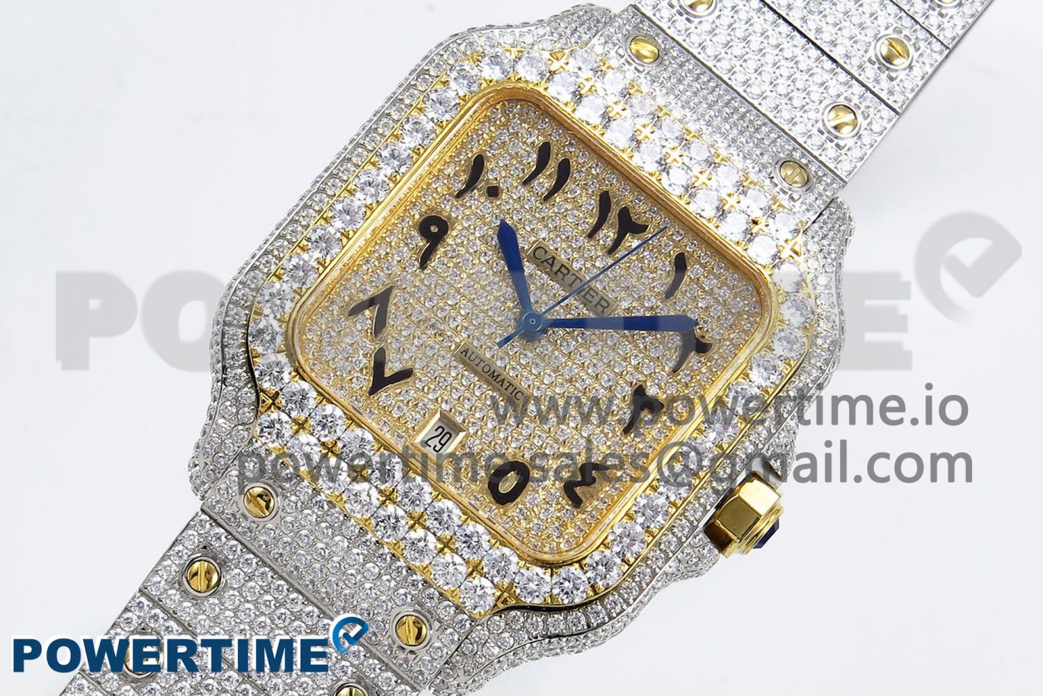 Santos De 40mm TWF 1:1 Best Edition YG Dial 904L SS/YG Case and Bracelet A2824 - Image 2