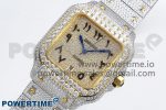 Santos De 40mm TWF 1:1 Best Edition YG Dial 904L SS/YG Case and Bracelet A2824 - Image 2