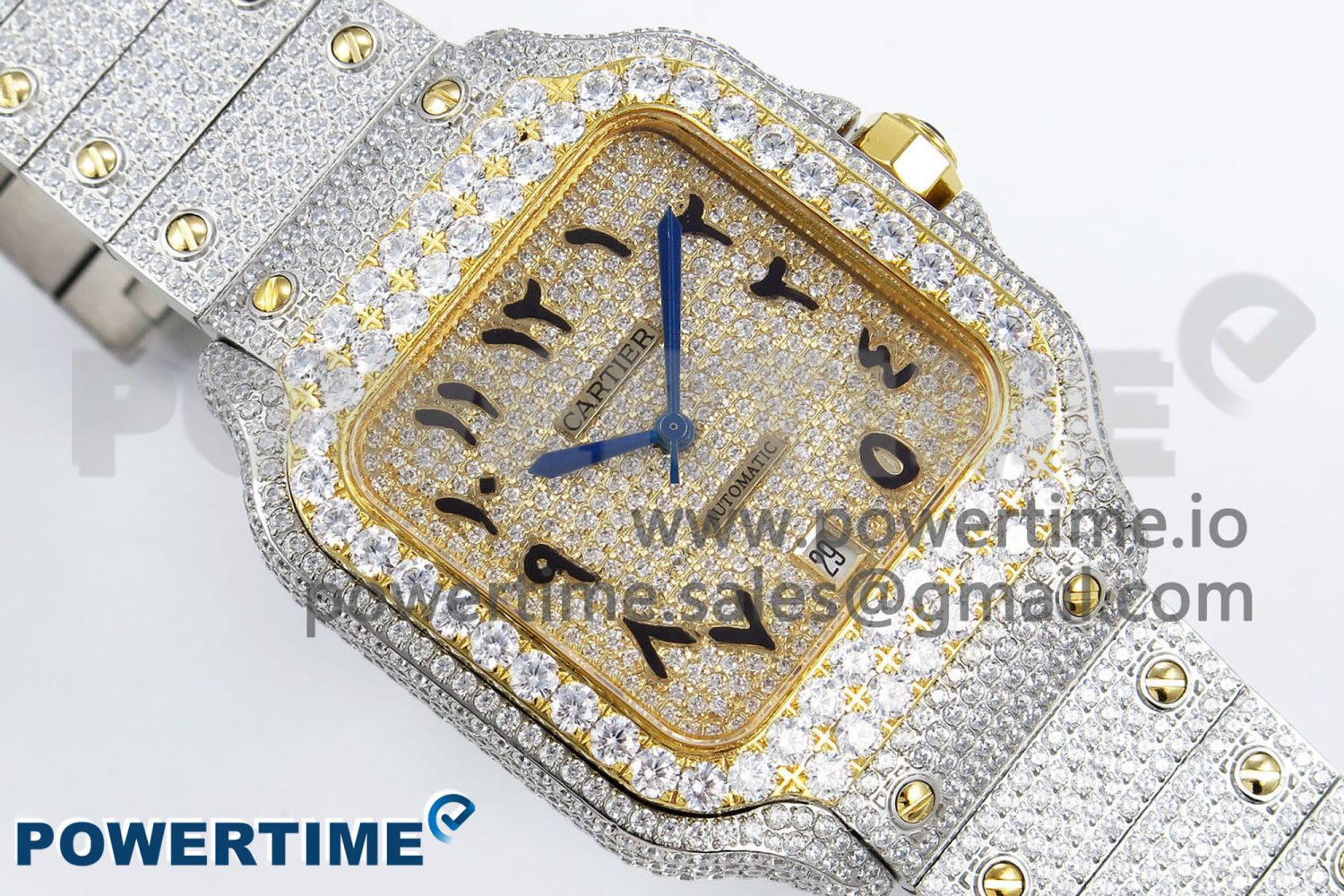 Santos De 40mm TWF 1:1 Best Edition YG Dial 904L SS/YG Case and Bracelet A2824 - Image 3