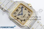 Santos De 40mm TWF 1:1 Best Edition YG Dial 904L SS/YG Case and Bracelet A2824 - Image 3