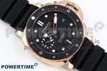 PAM2164 Luminor Submersible 42mm VSF Best Edition Black Dial on Rubber Strap P900 Clone - Image 3
