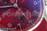 Portuguese Chrono IW3716 Z+F 1:1 Best Edition Red Dial on Red Rubber Strap A69355 - Image 5