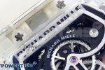 RM57 Transparent Tourbillon RMF Best Edition Silver Dragon Eagle Dial on Transparent Rubber Strap - Image 9