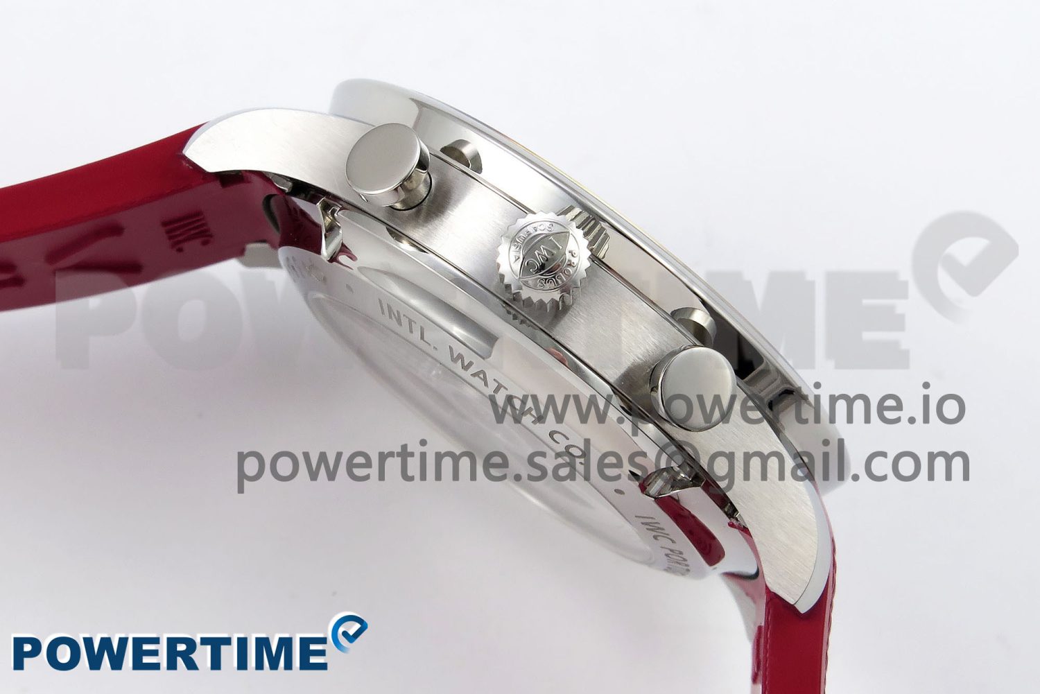 Portuguese Chrono IW3716 Z+F 1:1 Best Edition Red Dial on Red Rubber Strap A69355 - Image 6