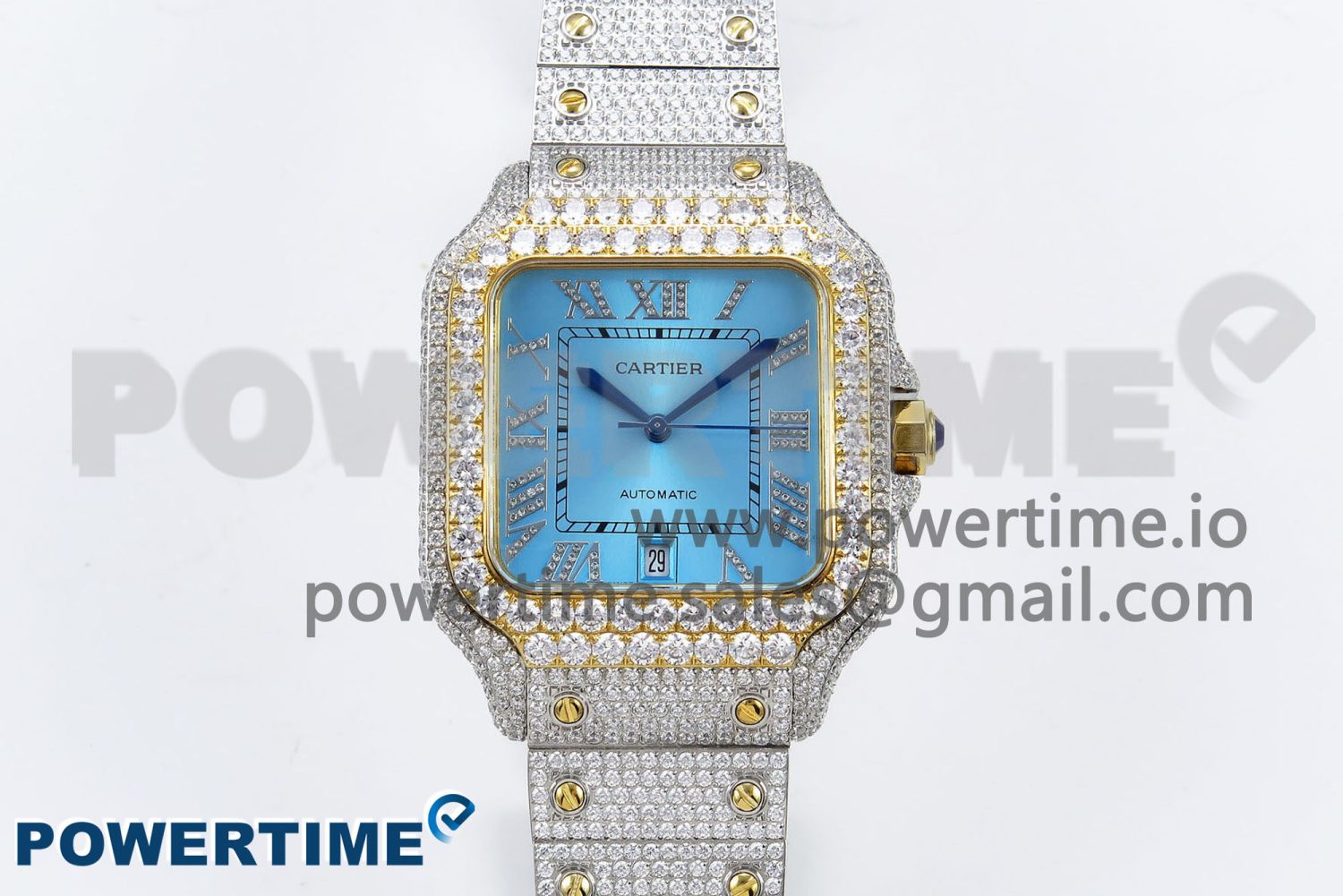 Santos De 40mm TWF 1:1 Best Edition YG Dial 904L SS/YG Case and Bracelet A2824 - Image 1
