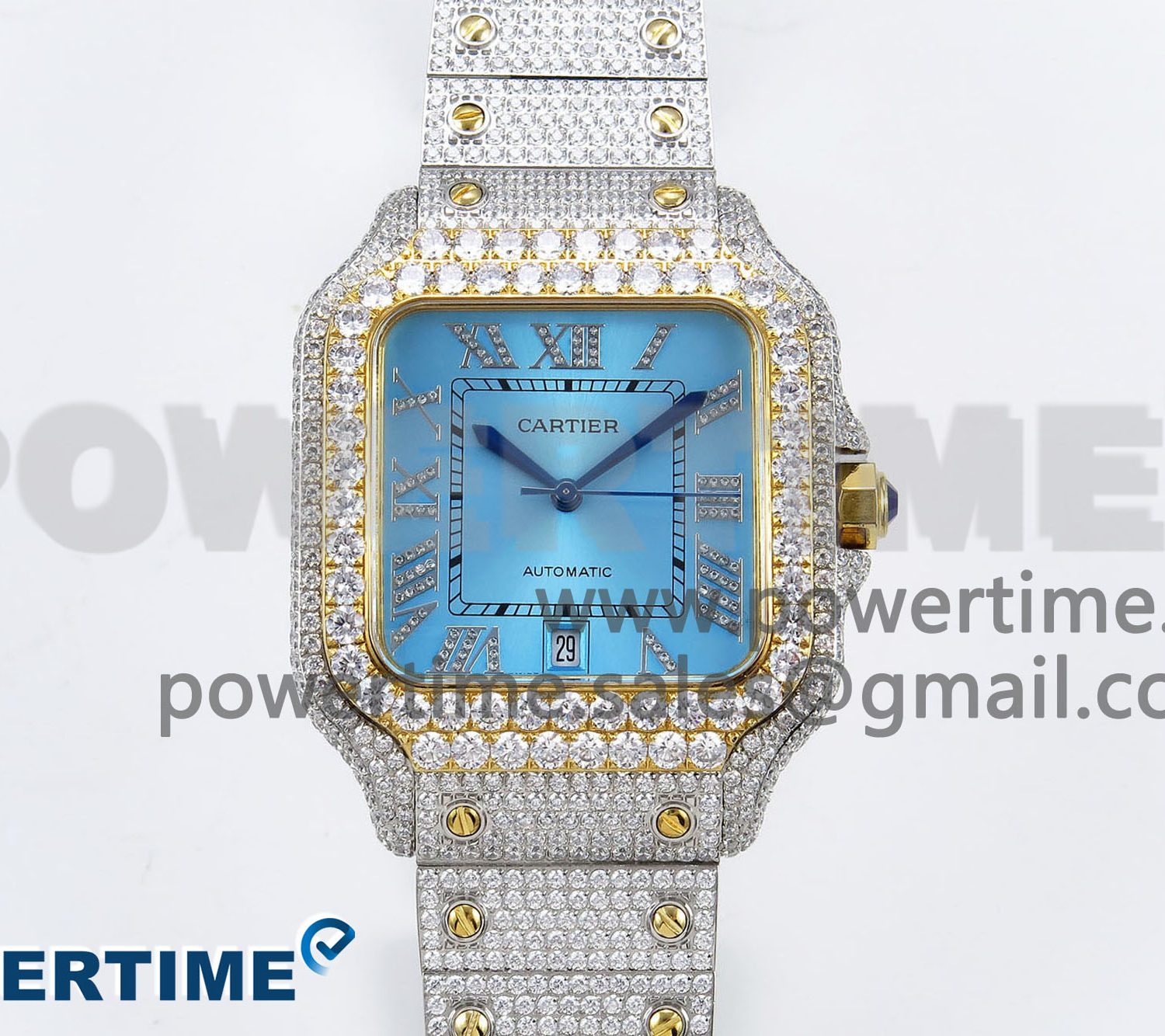 Santos De 40mm TWF 1:1 Best Edition YG Dial 904L SS/YG Case and Bracelet A2824
