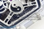 RM57 Transparent Tourbillon RMF Best Edition Silver Dragon Eagle Dial on Transparent Rubber Strap - Image 10