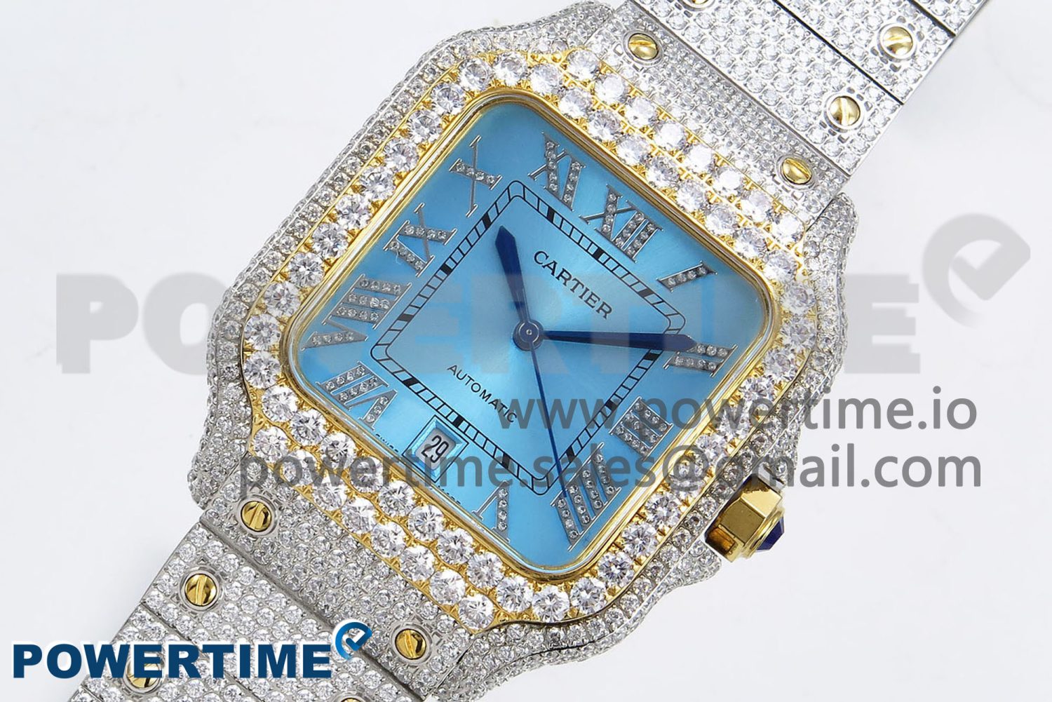 Santos De 40mm TWF 1:1 Best Edition YG Dial 904L SS/YG Case and Bracelet A2824 - Image 2
