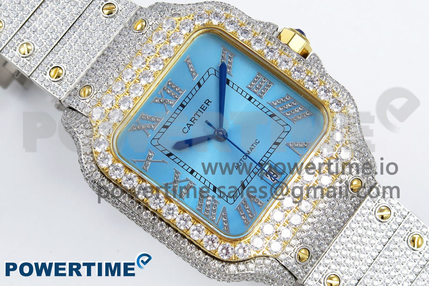 Santos De 40mm TWF 1:1 Best Edition YG Dial 904L SS/YG Case and Bracelet A2824 - Image 3