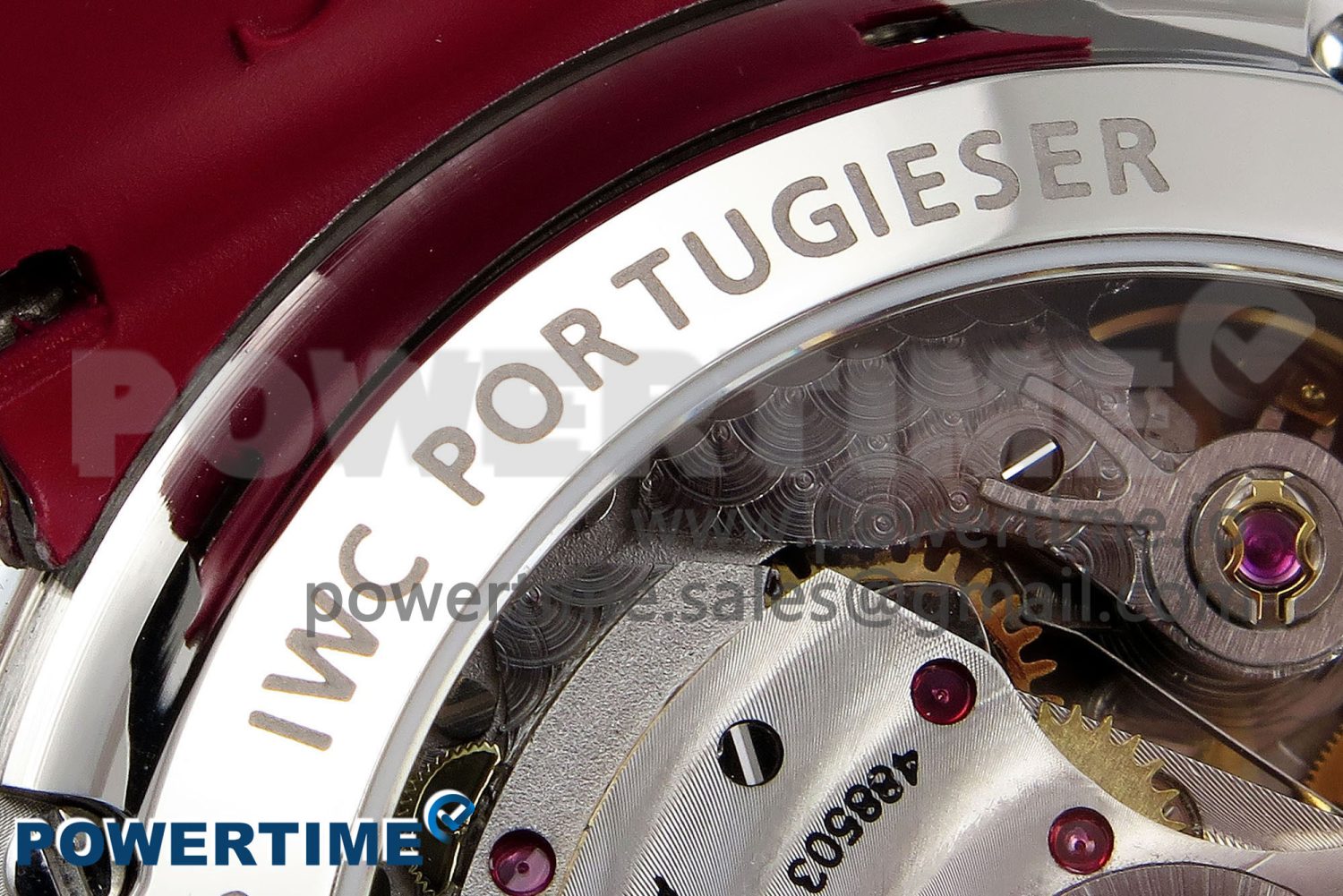 Portuguese Chrono IW3716 Z+F 1:1 Best Edition Red Dial on Red Rubber Strap A69355 - Image 10