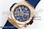 Big Bang Unico 42mm RG BBF 1:1 Best Edition Skeleton Dial on Blue Rubber Strap A1280 V2 - Image 2