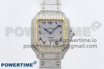 Santos De 40mm TWF 1:1 Best Edition SS Dial 904L SS/YG Case and Bracelet A2824