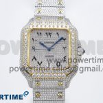 Santos De 40mm TWF 1:1 Best Edition SS Dial 904L SS/YG Case and Bracelet A2824