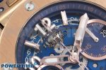 Big Bang Unico 42mm RG BBF 1:1 Best Edition Skeleton Dial on Blue Rubber Strap A1280 V2 - Image 4