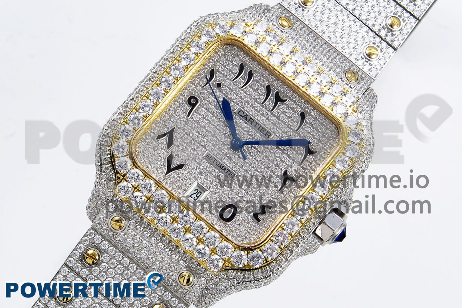 Santos De 40mm TWF 1:1 Best Edition SS Dial 904L SS/YG Case and Bracelet A2824 - Image 2