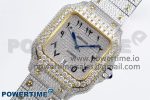 Santos De 40mm TWF 1:1 Best Edition SS Dial 904L SS/YG Case and Bracelet A2824 - Image 2