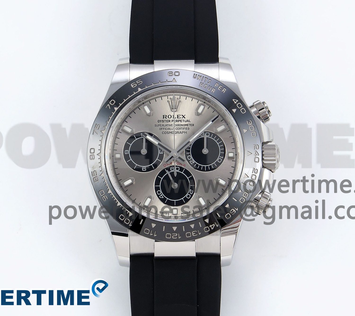 Daytona 116519 APS 1:1 Best Edition 904L SS Case Grey Dial on Oysterflex Strap SH4130 (Gain Weight)